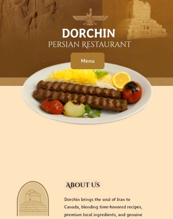 طراحی وبسایت رستورانی و منوی دیجیتال
